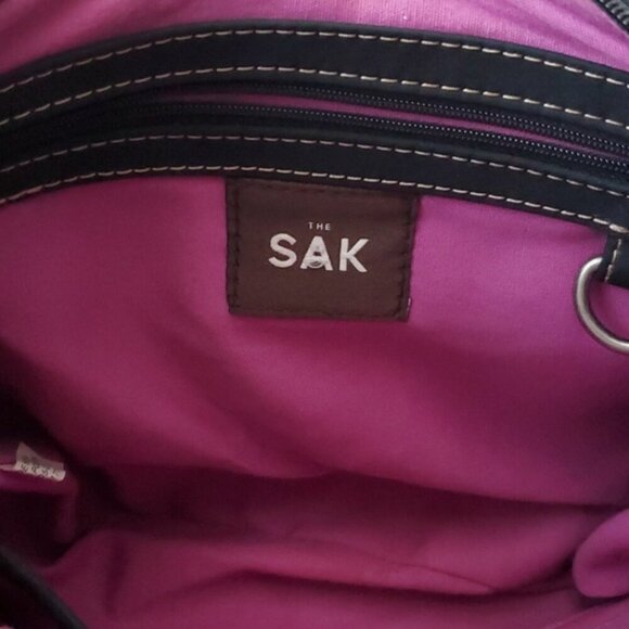 The Sak Multi-colored One shoulder strap Geometric print fun funky shoulder bag - Picture 7 of 11